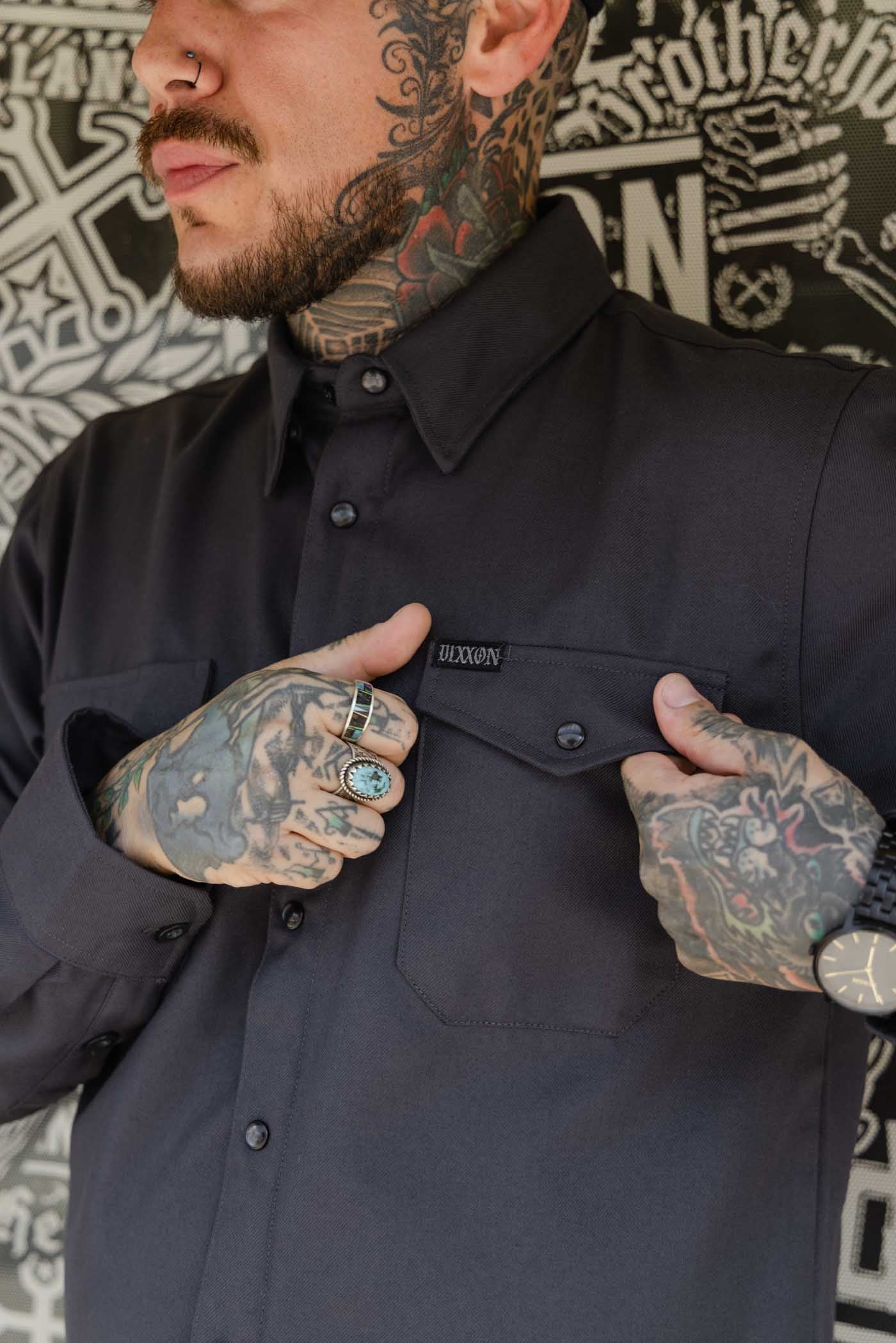 Dixxon Flannel Co. Men's Kraken Snap-Front Long Sleeve Flannel Work Shirt - Image 3