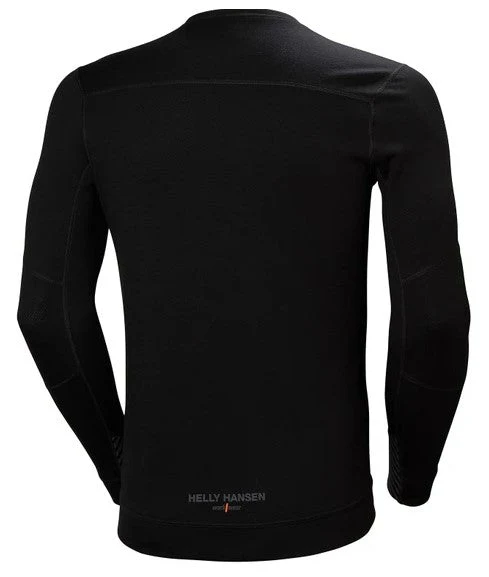 Helly Hansen Men's Lifa® Merino Long Sleeve Base Layer Crew Shirt - Image 2