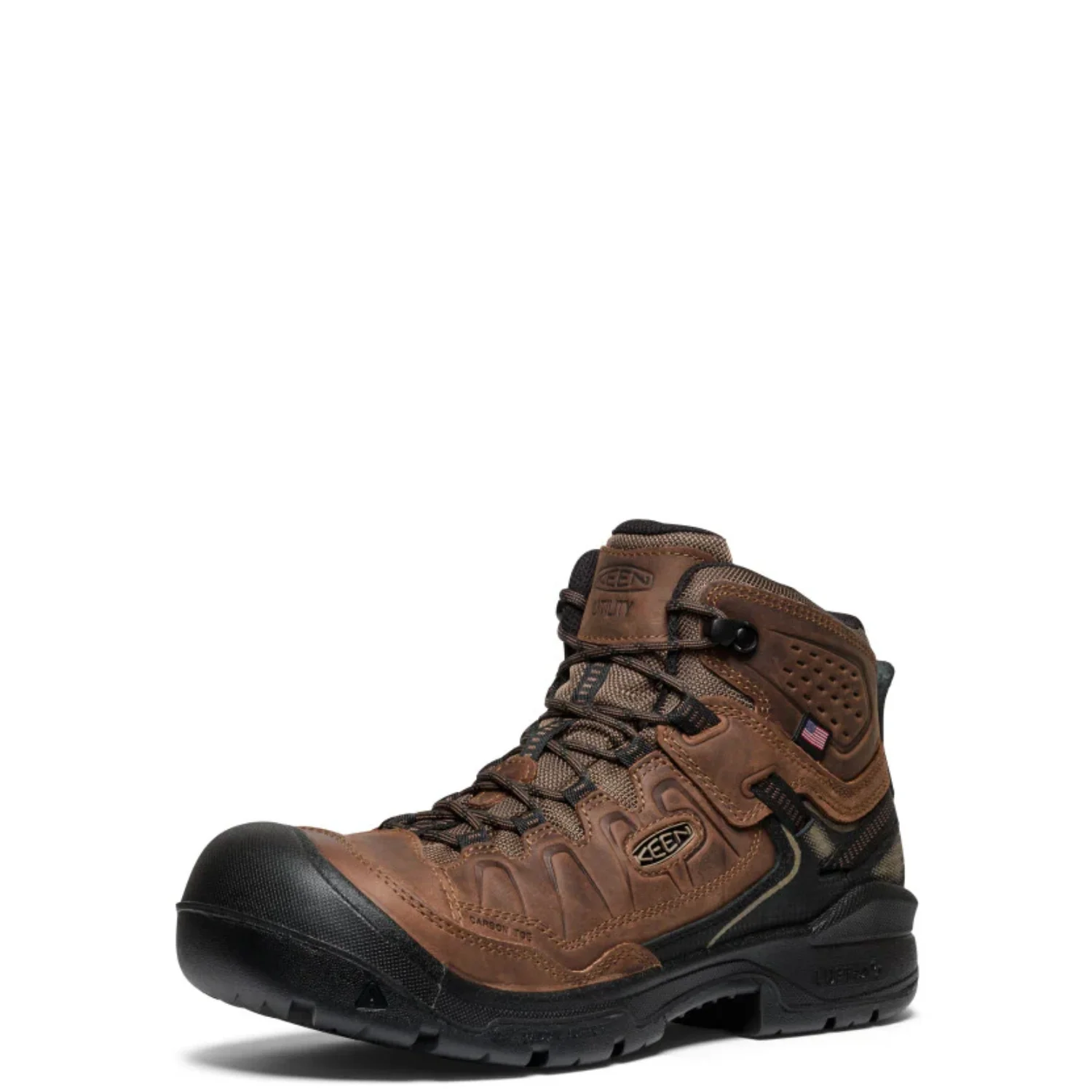 KEEN Utility Men's Targhee IV Mid Work 5.5" Waterproof Carbon Toe Work Boot - Image 3