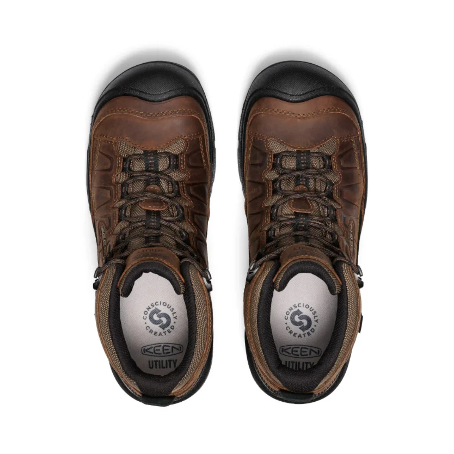 KEEN Utility Men's Targhee IV Mid Work 5.5" Waterproof Carbon Toe Work Boot - Image 4
