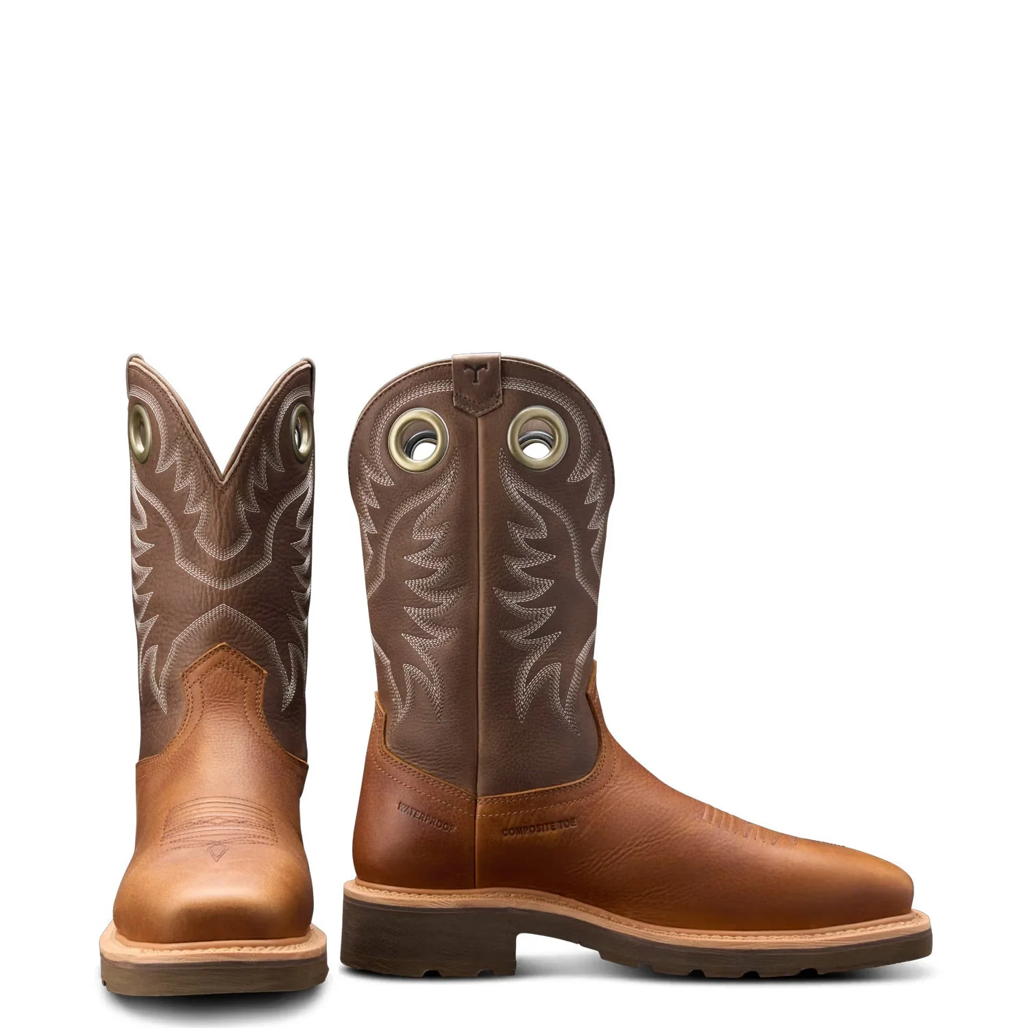 Tecovas Men's LongHaul Waterproof 11" Square Comp Toe Work Boot - Image 2