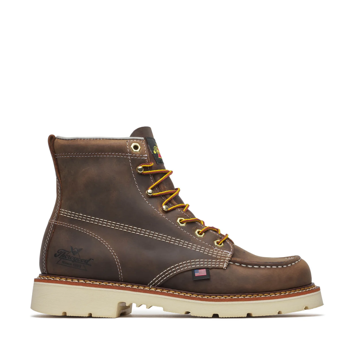 Thorogood Men's American Heritage 90° 6" Moc Toe Work Boot