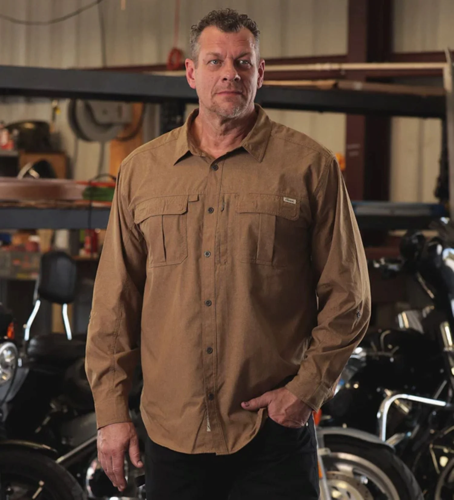 Thorogood Men's Convertible All Season UPF Button-Down Long Sleeve Work Shirt - Image 6