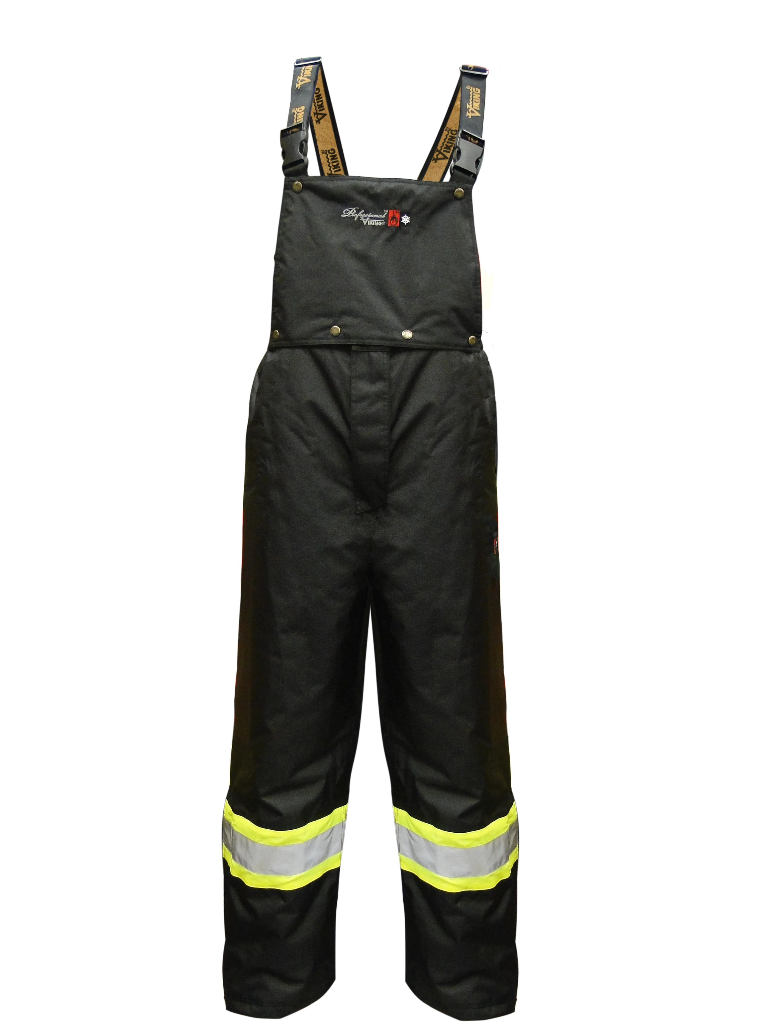 Viking Men's Professional® Journeyman Hi-Vis Class E Waterproof FR Trilobal Rip-Stop Bib Pant