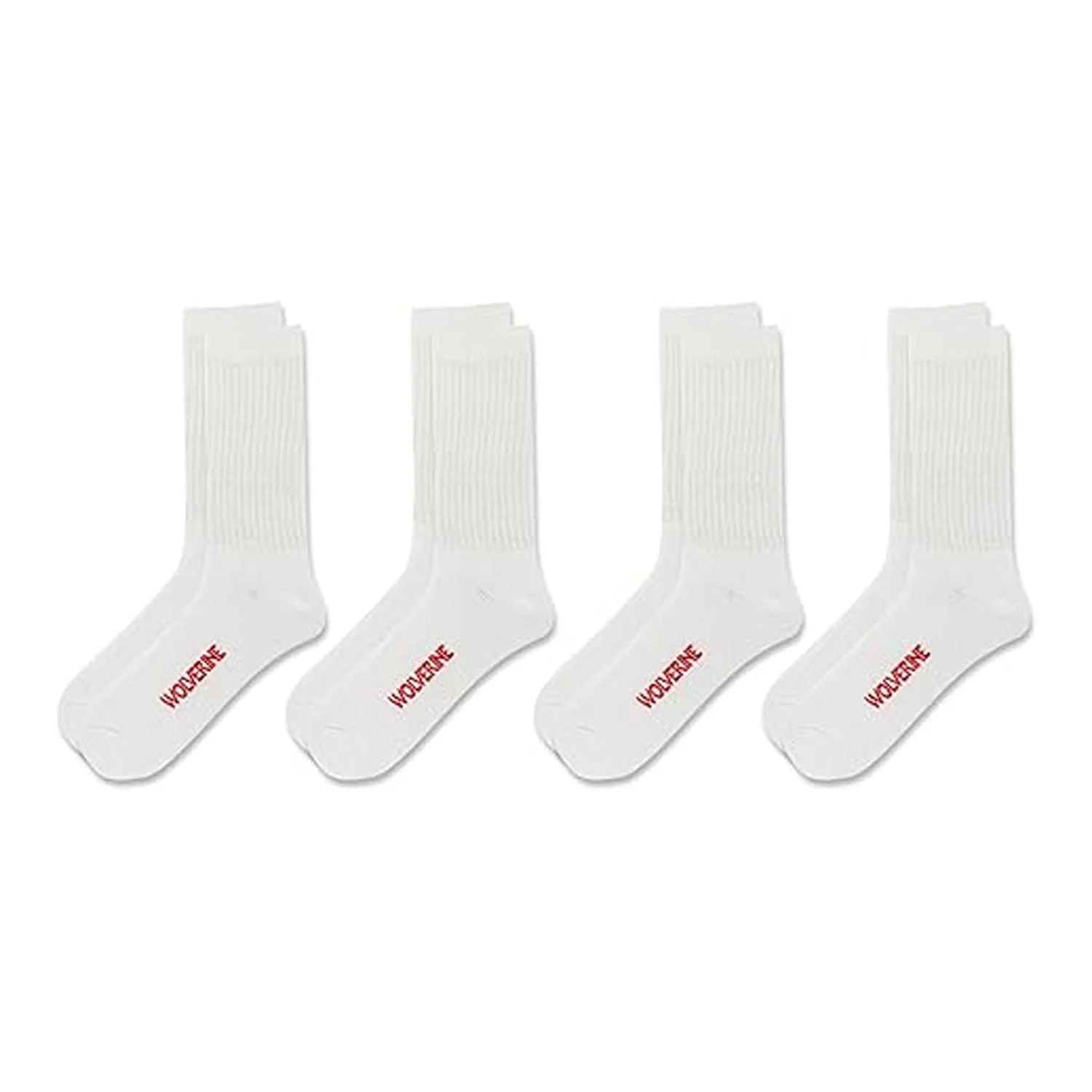 Wolverine Men's Cotton Boot Crew Sock (4-Pack) - Image 2