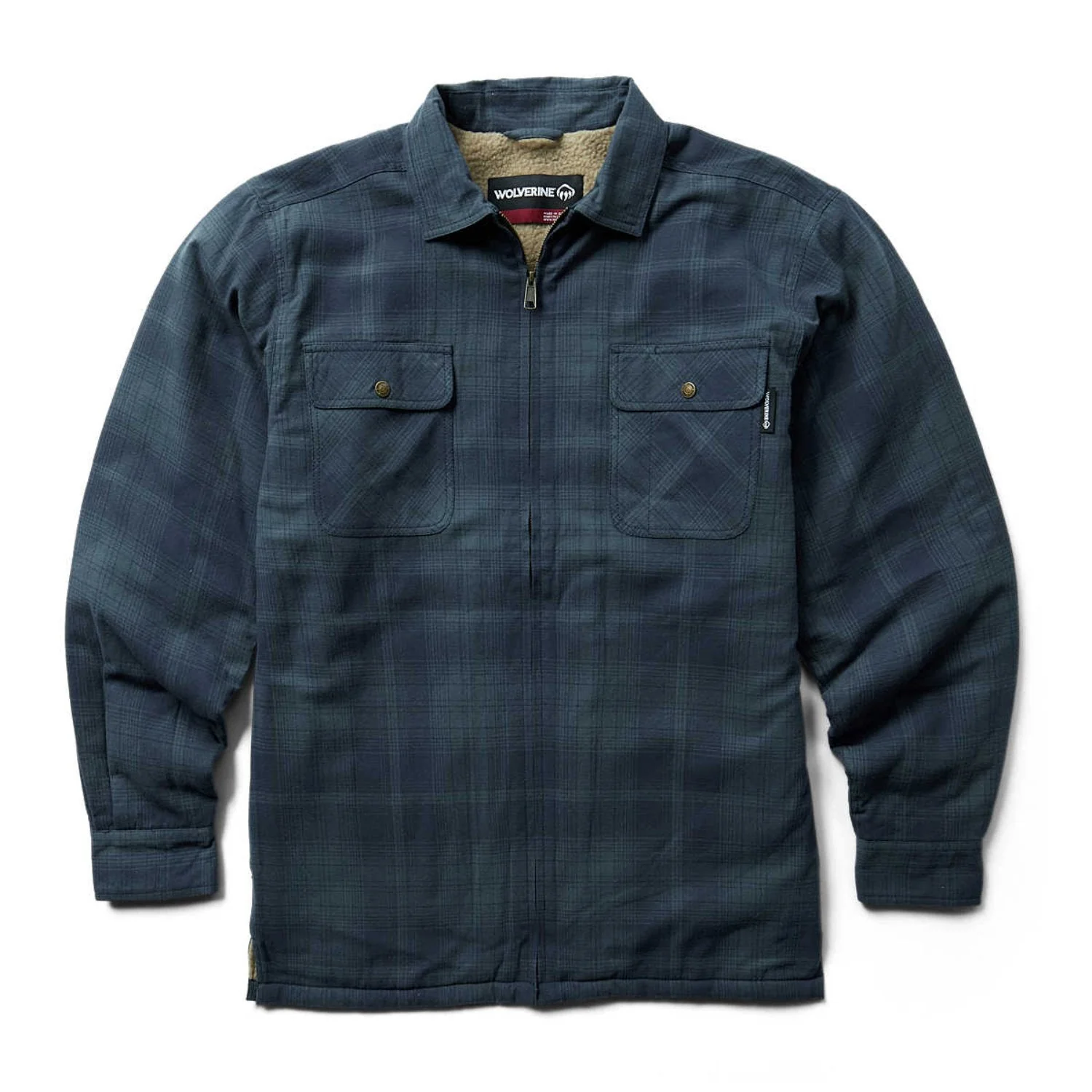 Wolverine Men's Hastings Sherpa-Lined Full-Zip Shirt Jacket - Image 2