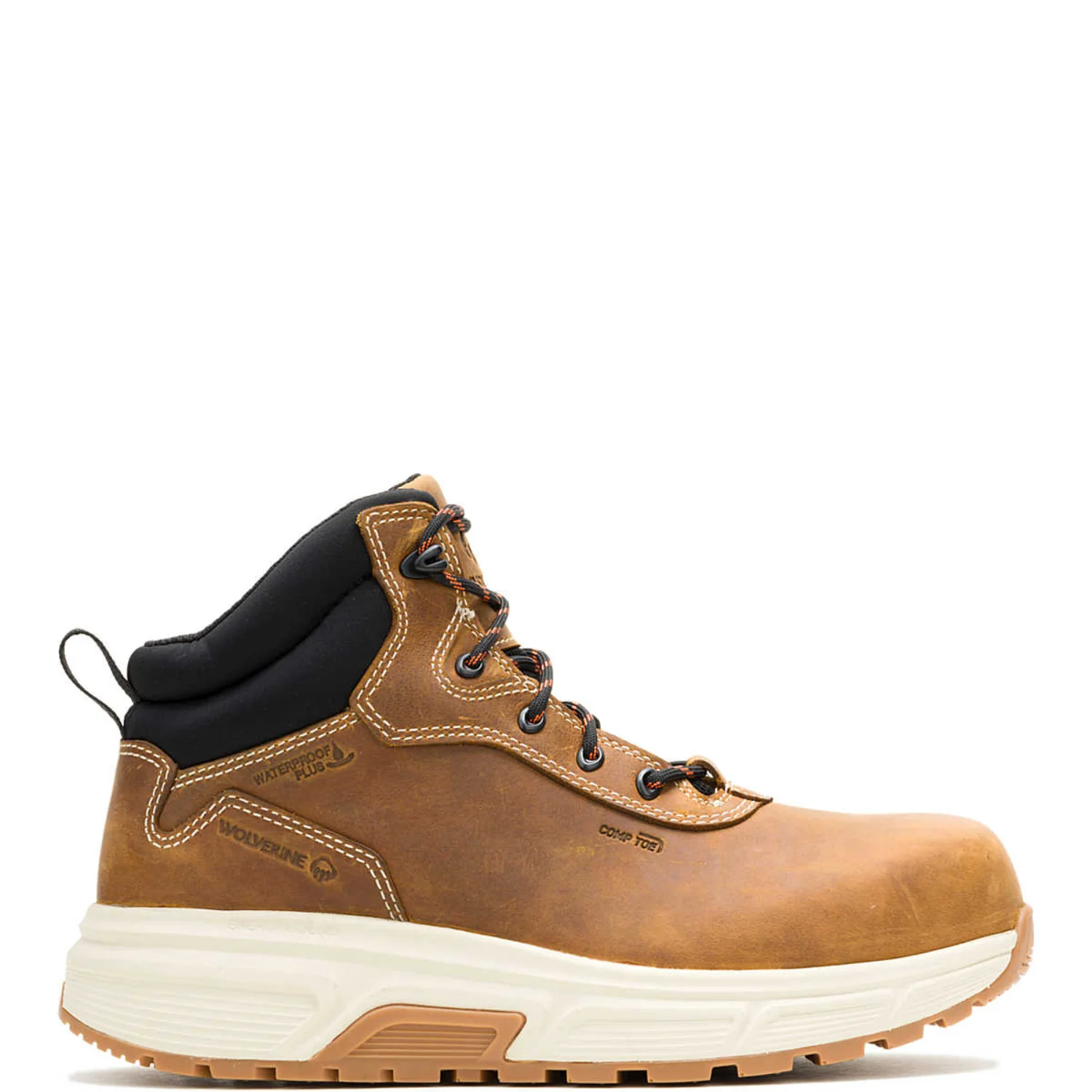 Wolverine Men's Ride Wedge CarbonMAX 6" Waterproof Composite Toe Work Boot