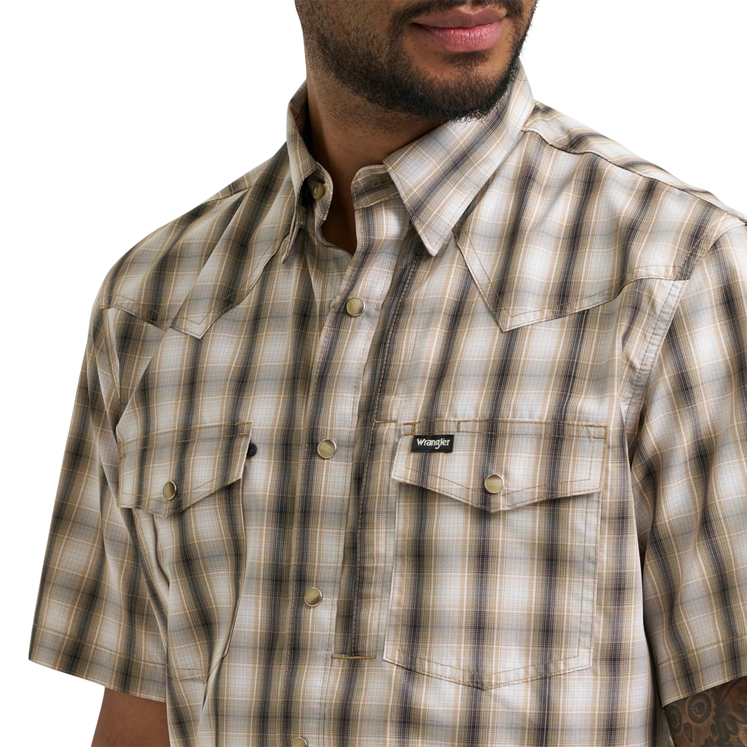 Wrangler Men's All Terrain Gear Men's Plaid Performance Shirt - Image 3