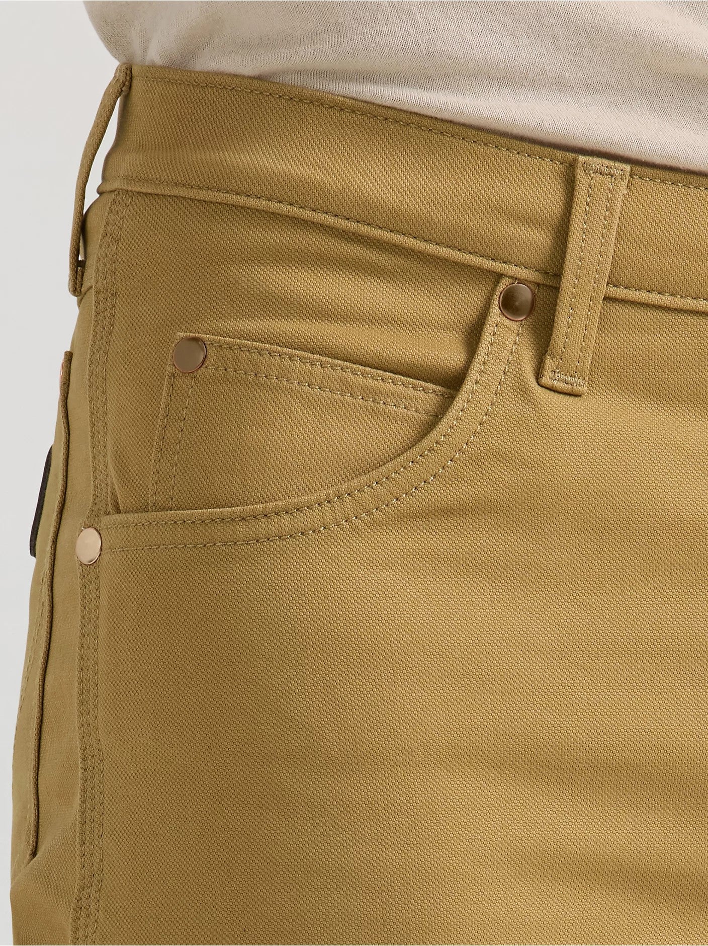 Wrangler Men's Tough Comfort Cowboy Cut® Regular Fit Canvas Jean - Image 3