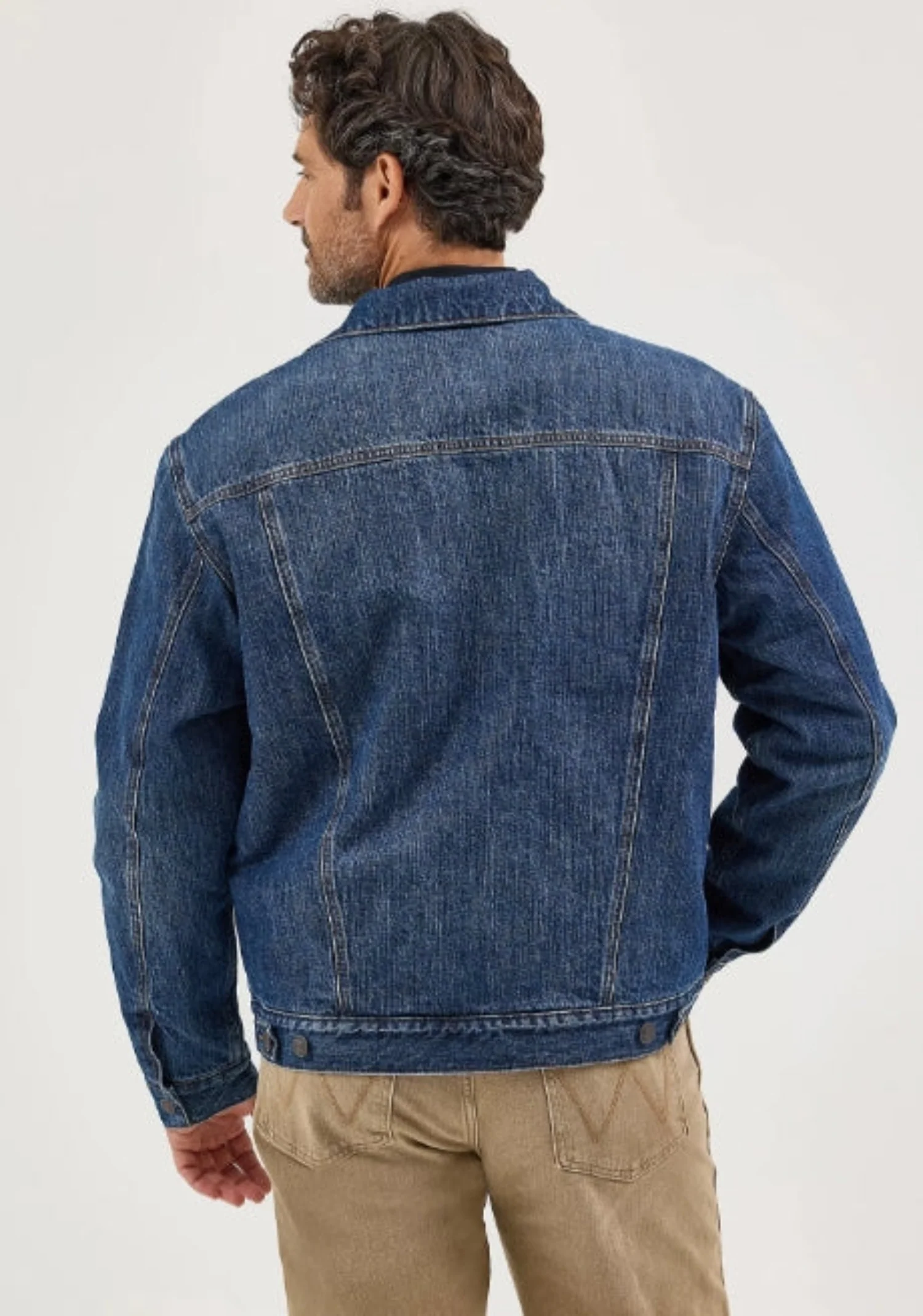 Wrangler Men's Retro® Sherpa Lined Button Denim Jacket - Image 4