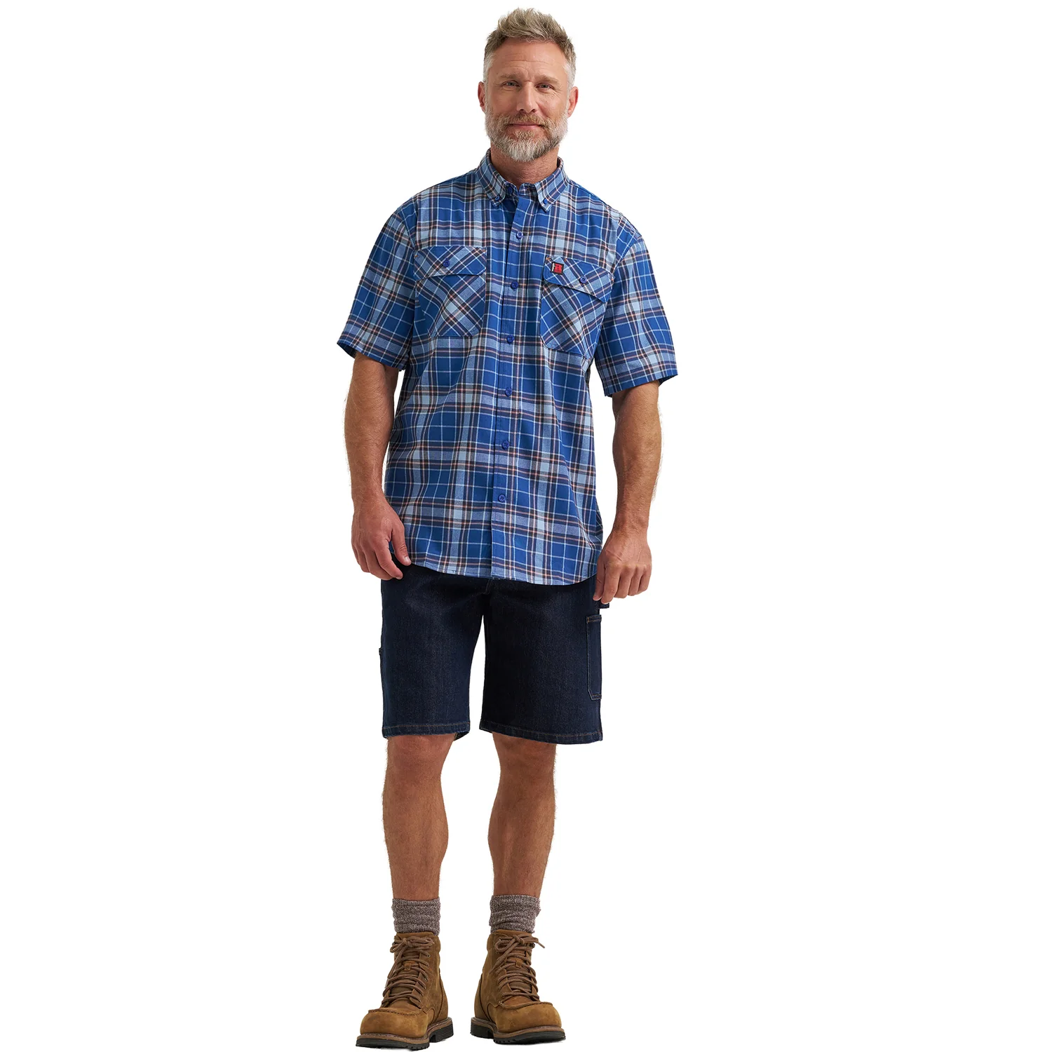 Wrangler Men's RIGGS Workwear® Foreman Plaid Work Shirt - Image 7