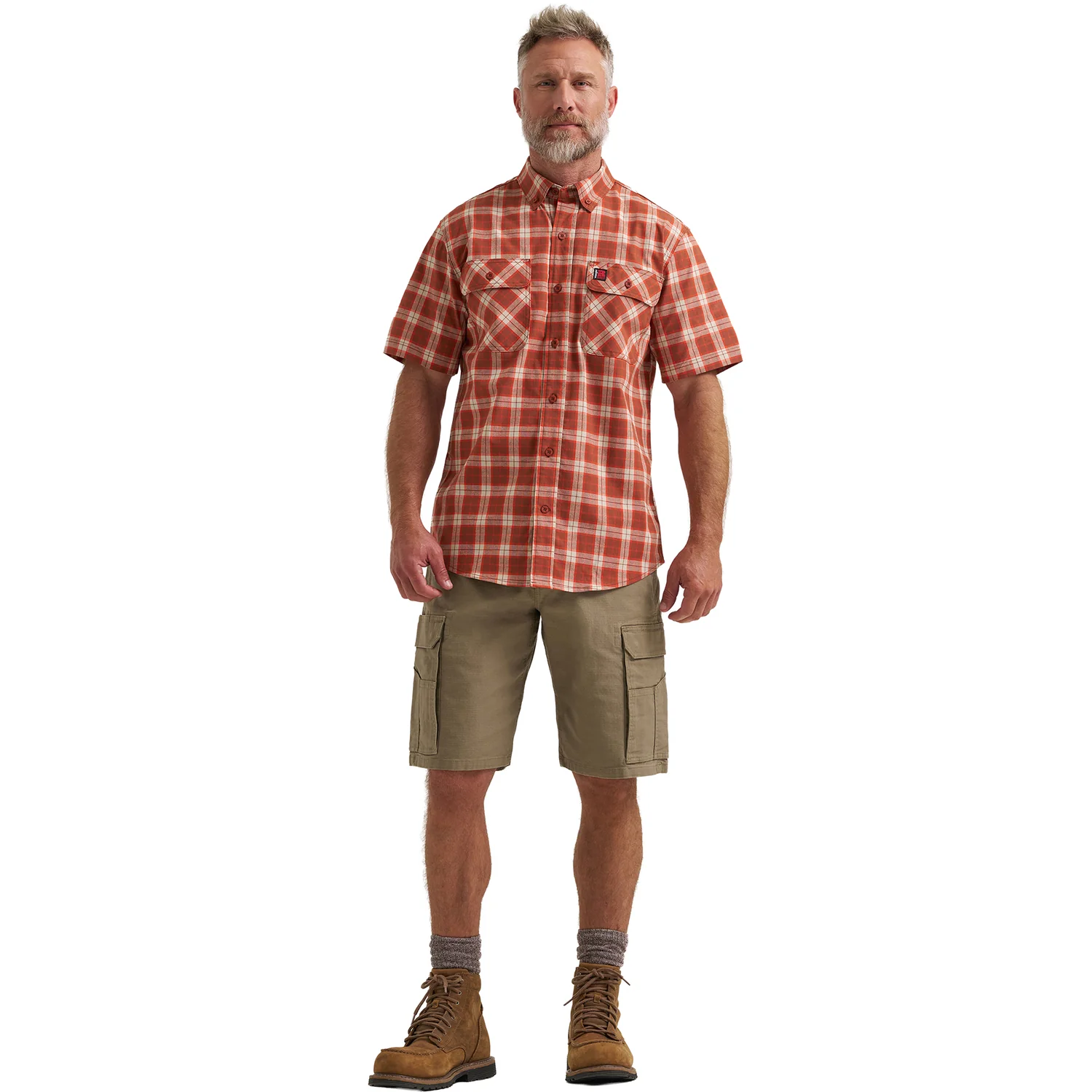 Wrangler Men's RIGGS Workwear® Foreman Plaid Work Shirt - Image 7